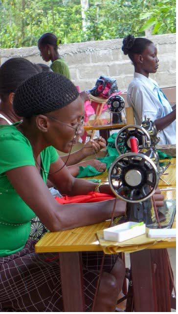Sewing class for young women in Cap-Haïtien